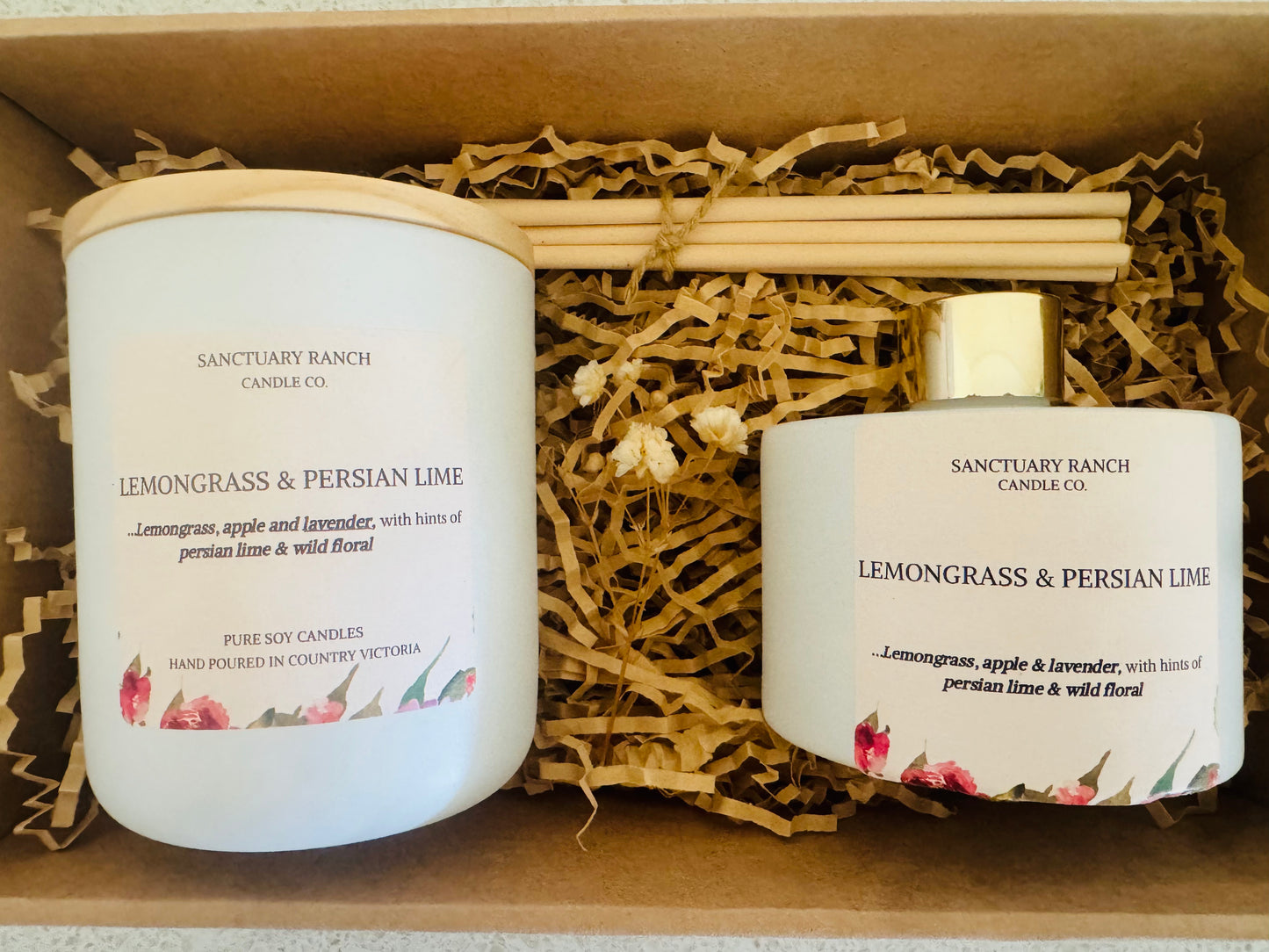 Gift Box Candle/Reed Diffuser Combo