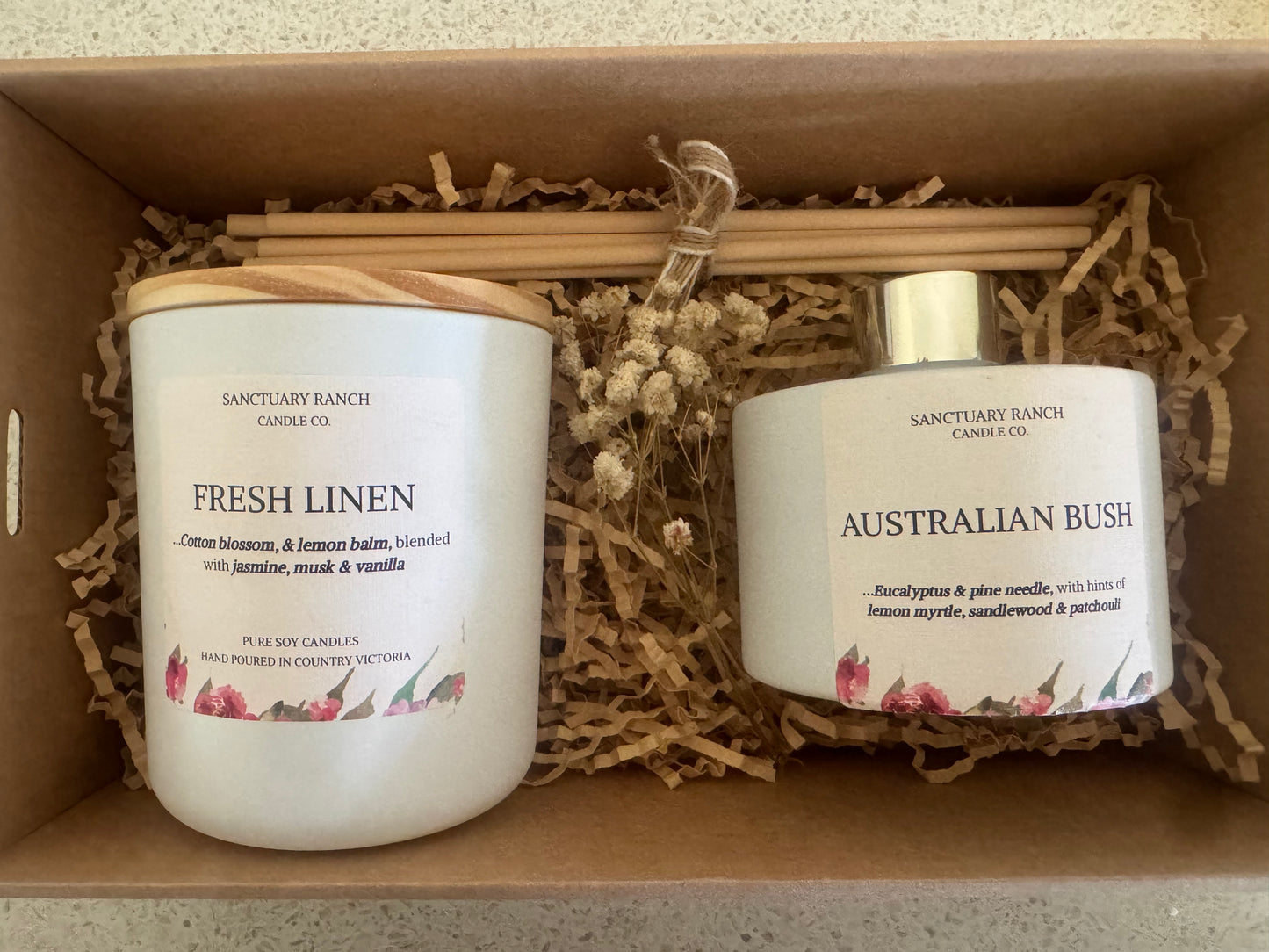 Gift Box Candle/Reed Diffuser Combo